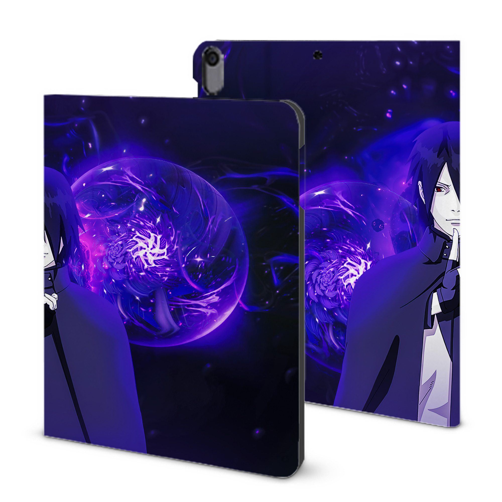 （画像用） NARUTO -ナルト- NARUTO -ナルト- 疾風伝 IPad ケース ブック型 PUレザー TPU 耐衝撃 軽量 薄型 ペン収納なし 全面保護 IPad 各モデル対応